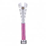 19"SILVER AND PINK TROPHY T/151
