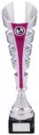 14.5" SILVER AND PINK TROPHY