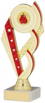 7.5inch GOLD AND RED TROPHY
