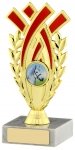 6.25" GOLD AND RED TROPHY