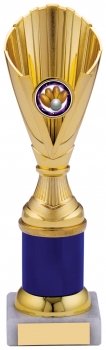 9inch GOLD AND BLUE TROPHY