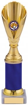 10inch GOLD AND BLUE TROPHY