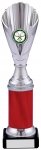 10" SILVER AND RED TROPHY