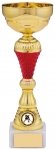 9.75"GOLD RED TROPHY T/158