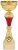 9.75"GOLD RED TROPHY T/158