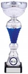 8.25"SILVER BLUE TROPHY T/158