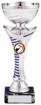 8.25" SILVER WITH BLUE STRIPE