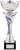 11.75" SILVER WITH BLUE STRIPE TROPHY