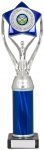 12" SILVER/BLUE TUBE TROPHY S136B