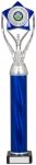 16" SILVER/BLUE TUBE TROPHY S136B