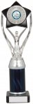 11" SILVER/BLACK TUBE TROPHY S136B