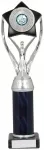 12" SILVER/BLACK TUBE TROPHY S136B