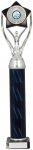 16" SILVER/BLACK TUBE TROPHY S136B