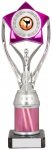 10" SILVER/PINK TUBE TROPHY S136B