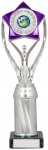 11" SILVER/PURPLE TUBE TROPHY S136B