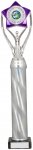 16" SILVER/PURPLE TUBE TROPHY S136B