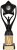 10" BLACK/GOLD TUBE TROPHY S134B