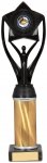 12" BLACK/GOLD TUBE TROPHY S134B