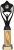 12" BLACK/GOLD TUBE TROPHY S134B