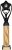 14" BLACK/GOLD TUBE TROPHY S134B
