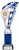 11.25" SILVER/BLUE TUBE TROPHY S136B