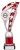 10.25" SILVER/RED TUBE TROPHY S136B