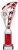 11.25" SILVER/RED TUBE TROPHY S136B