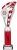 12.25" SILVER/RED TUBE TROPHY S136B