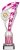 10.25" SILVER/PINK TROPHY S136B