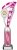 12.25" SILVER/PINK TROPHY S136B