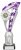 10.25" SILVER/PURPLE TROPHY S136B