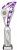 12.25" SILVER/PURPLE TROPHY S136B