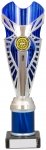 10" SILVER/BLUE TUBE TROPHY S136B