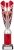 11" SILVER/RED TUBE TROPHY S136B