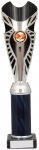 12" SILVER/BLACK TUBE TROPHY S136B