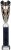 14" SILVER/BLACK TUBE TROPHY S136B