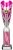 12" SILVER/PINK TUBE TROPHY S136B