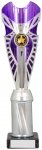 11" SILVER/PURPLE TUBE TROPHY S136B