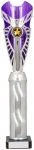 14" SILVER/PURPLE TUBE TROPHY S136B