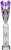 14" SILVER/PURPLE TUBE TROPHY S136B
