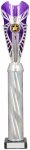 16" SILVER/PURPLE TUBE TROPHY S136B