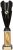 12" BLACK/GOLD TUBE TROPHY S134B