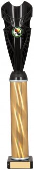 16Inch BLACK/GOLD TUBE TROPHY S134B