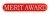 RED MERIT ENAMEL BAR BADGE