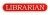 RED LIBRARIAN ENAMEL BAR BADGE