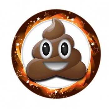 POO EMOJI 1InchVINYL CENTRE