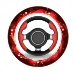 STEERING WHEEL 1"VINYL CENTRE