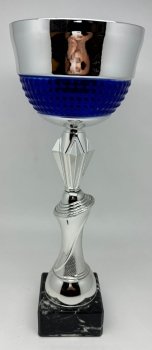 14.5inch SILVER/BLUE TROPHY