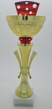 14Inch RED AND GOLD CUP TROPHY