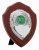 5" MAHOGANY FINISH SHIELD